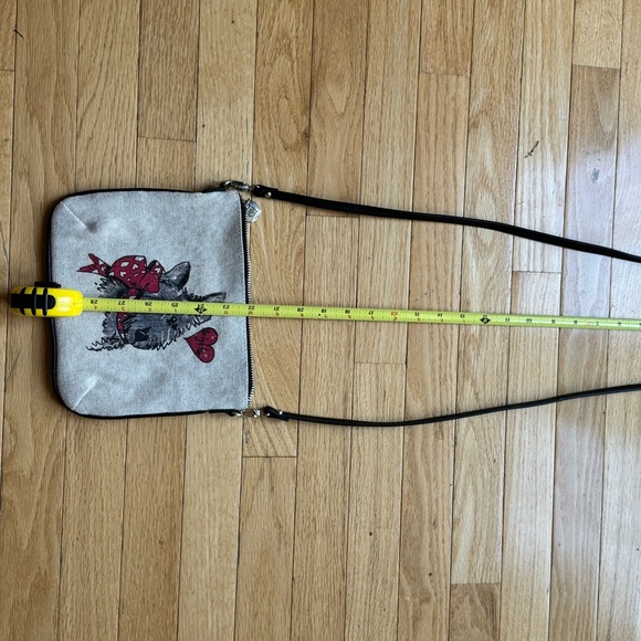 BRIGHTON Scottie DOG Canvas Shoulder Bag Crossbody NWT - Picture 2 of 9